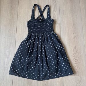 American Eagle Outfitters Navy Mini Dress with White Daisy Print